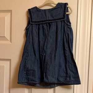 Gap x Doen Blue Denim Sailor Dress 3T